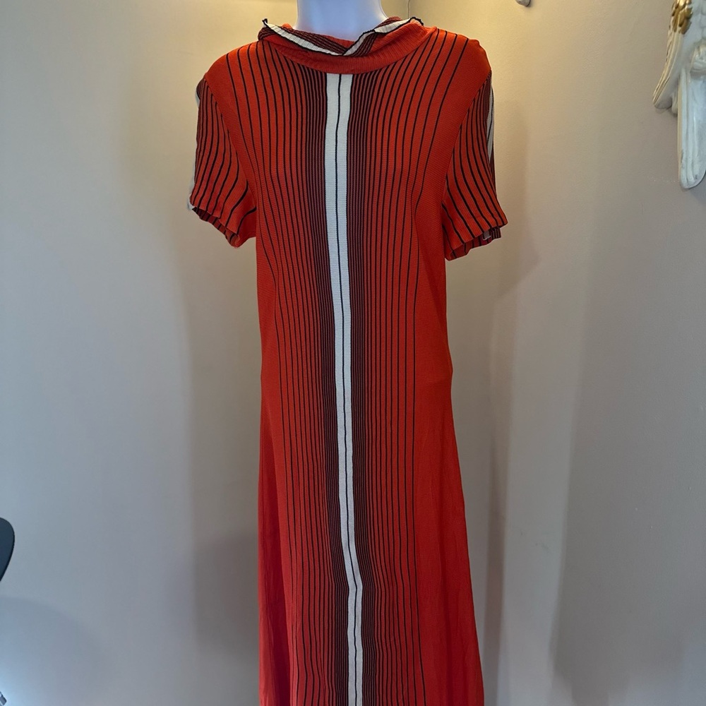 Vintage Red Striped Dress